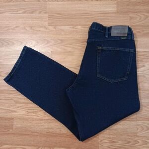 Wrangler Mens 36X30 Regular Fit Dark Wash 31x32 Denim Blue Jeans Rugged Western